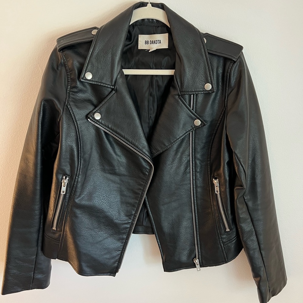 BB Dakota Black Leather Jacket
